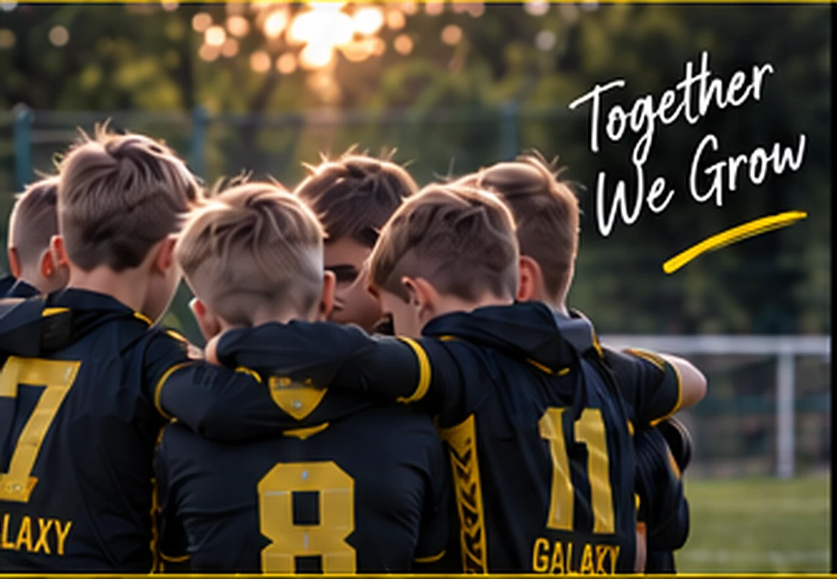 Carlisle Galaxy youth players together