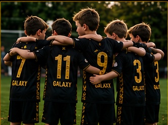 Galaxy team huddle