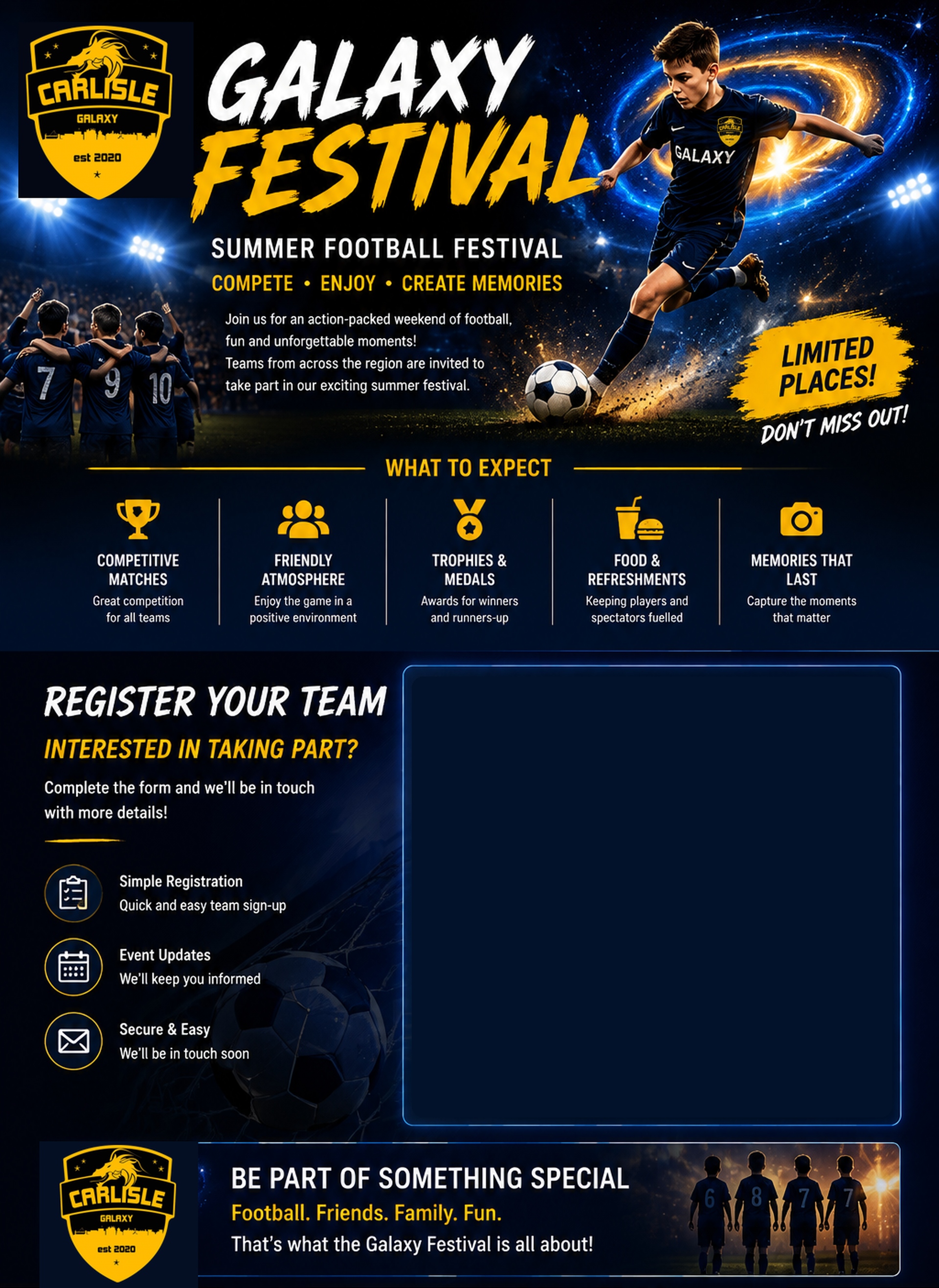 Carlisle Galaxy Summer Football Festival